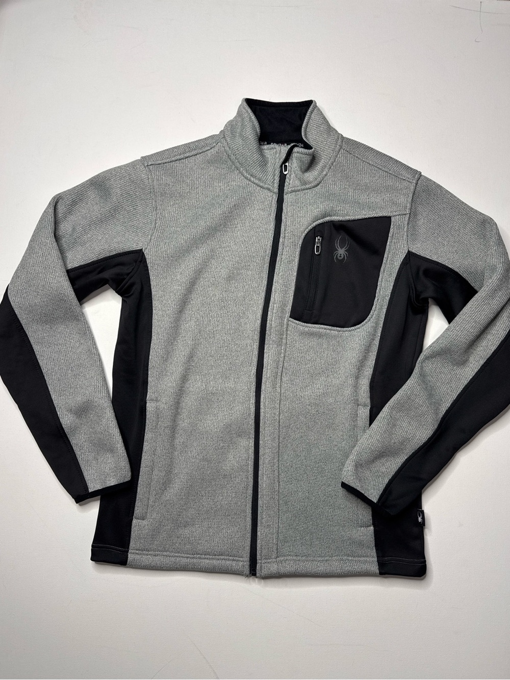 Spider Men's Grey and Black Lightweight Zip Jacket
